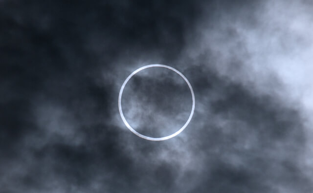 写真：2012年5月21日 金環日食